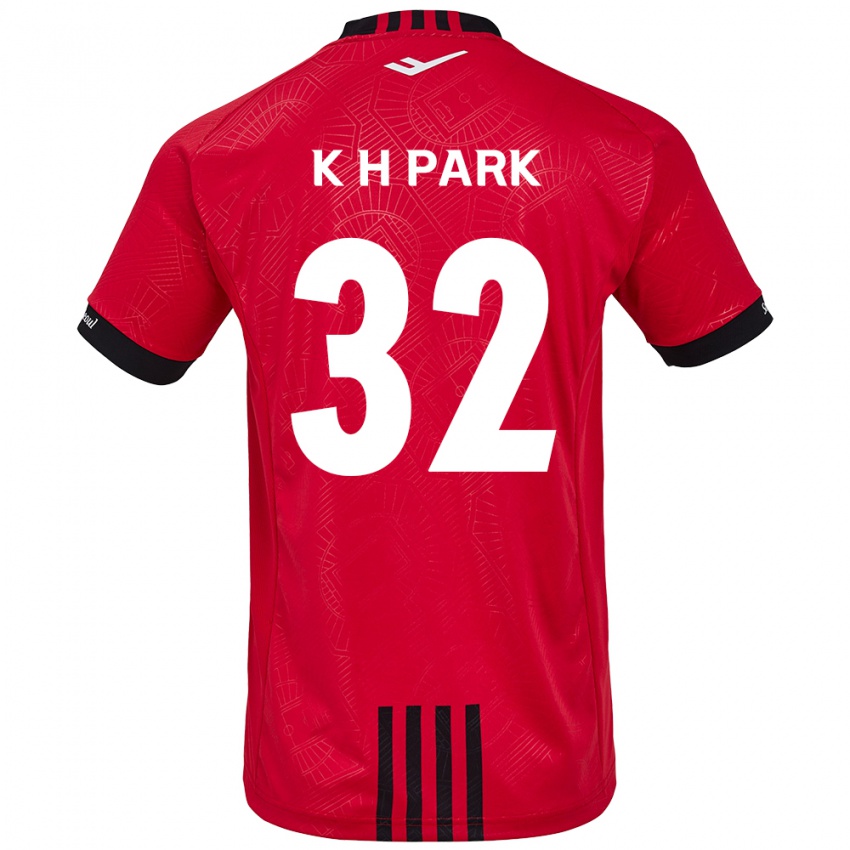 Homem Camisola Han-Kyul Park #32 Vermelho Preto Principal 2024/25 Camisa