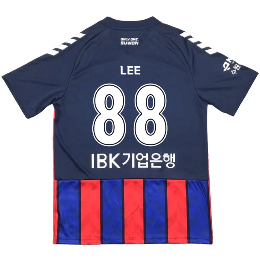 Homem Camisola Yong Lee #88 Azul Vermelho Principal 2024/25 Camisa