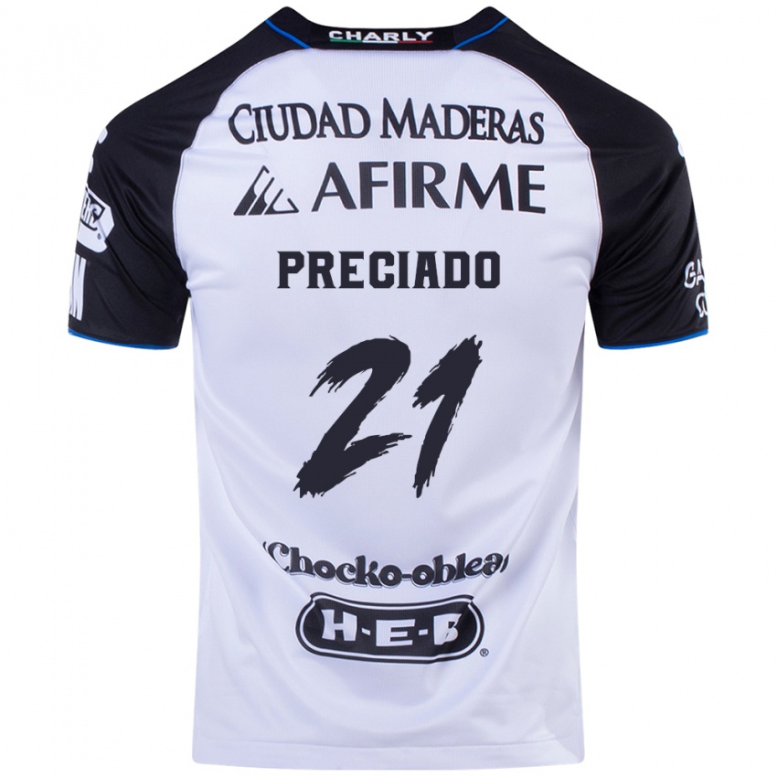 Homem Camisola Ayrton Preciado #21 Preto Azul Principal 2024/25 Camisa