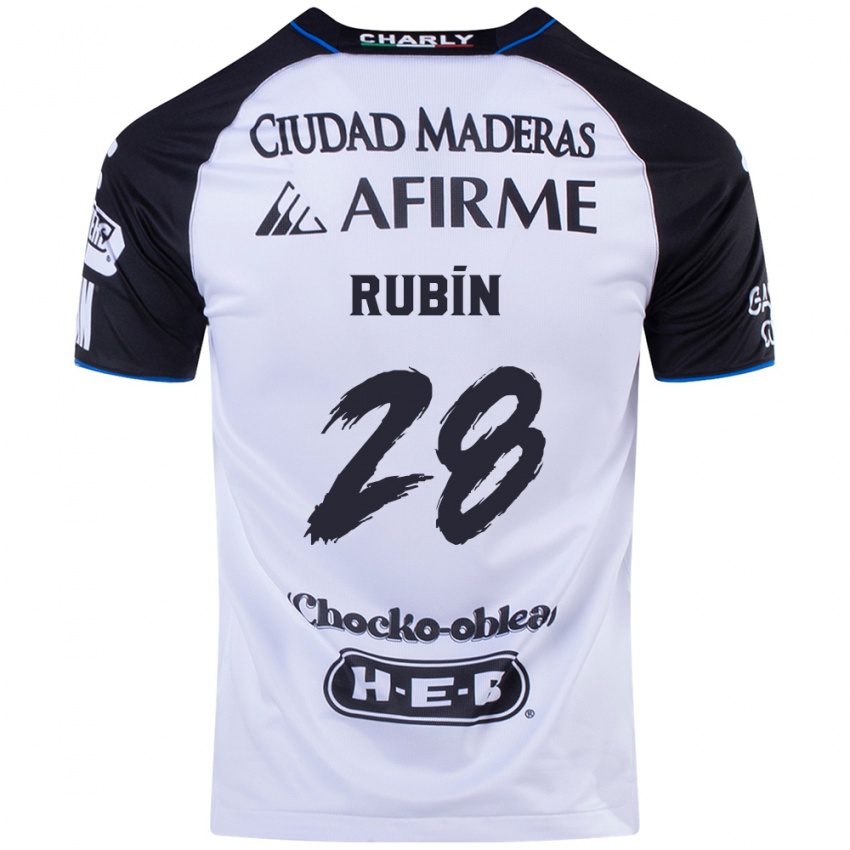 Homem Camisola Rubio Rubín #28 Preto Azul Principal 2024/25 Camisa