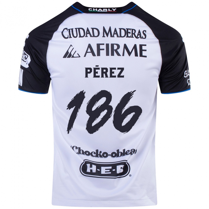 Homem Camisola José Pérez #186 Preto Azul Principal 2024/25 Camisa