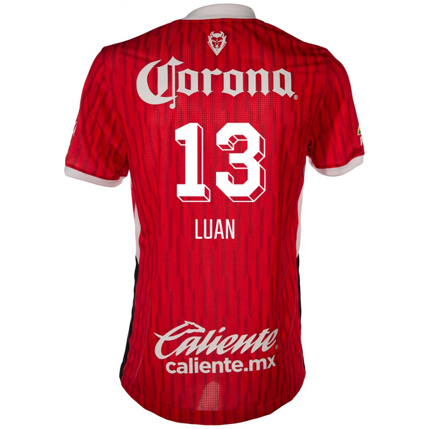 Homem Camisola Luan #13 Vermelho Branco Principal 2024/25 Camisa