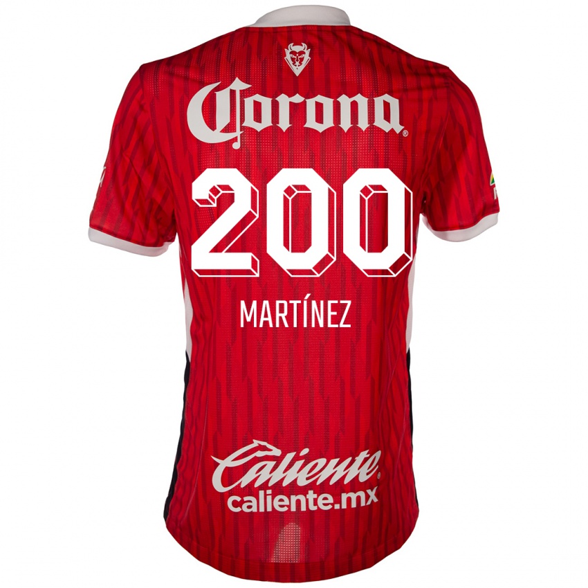 Homem Camisola Edgar Martínez #200 Vermelho Branco Principal 2024/25 Camisa