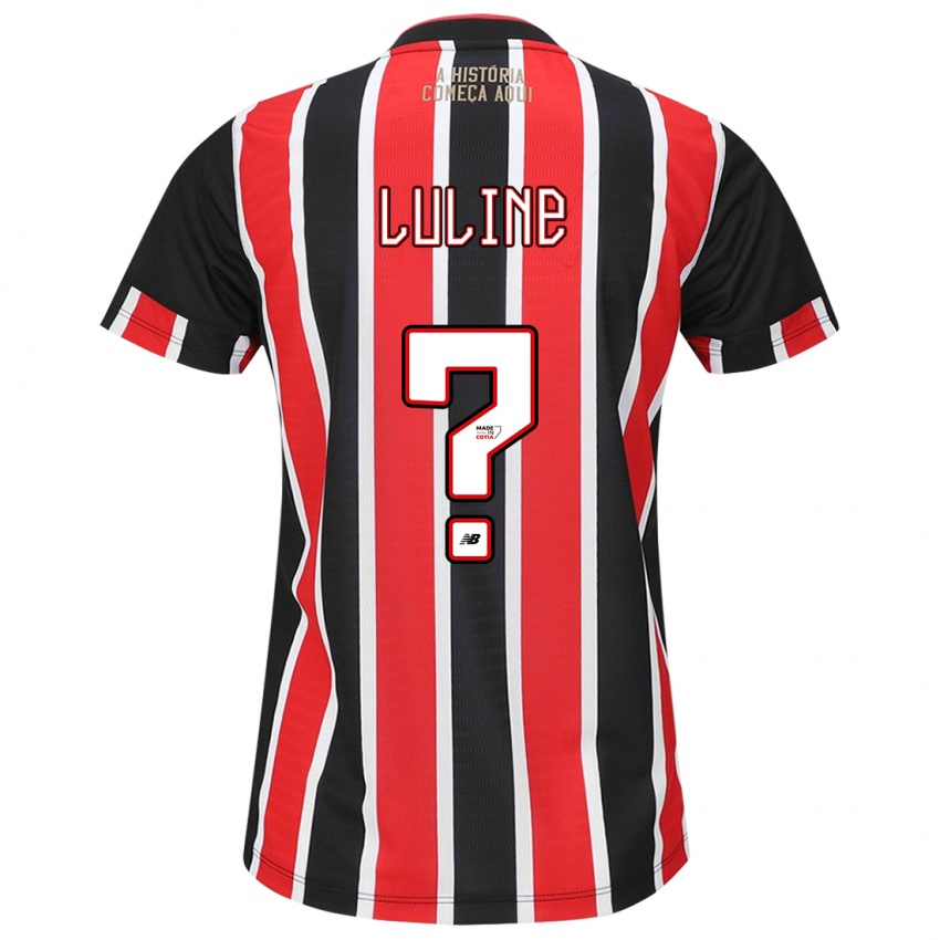 Homem Camisola Jonathan Luline #0 Preto Vermelho Branco Alternativa 2024/25 Camisa