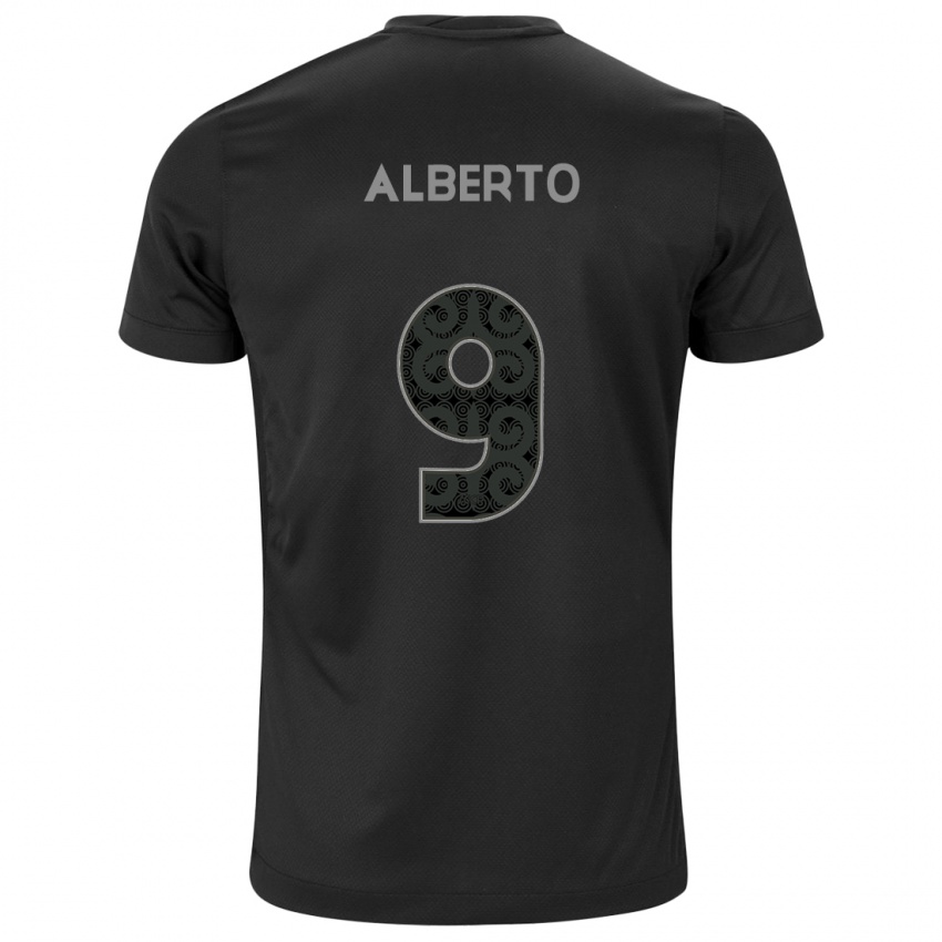 Homem Camisola Yuri Alberto #9 Preto Alternativa 2024/25 Camisa