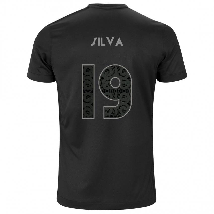 Homem Camisola Gustavo Silva #19 Preto Alternativa 2024/25 Camisa