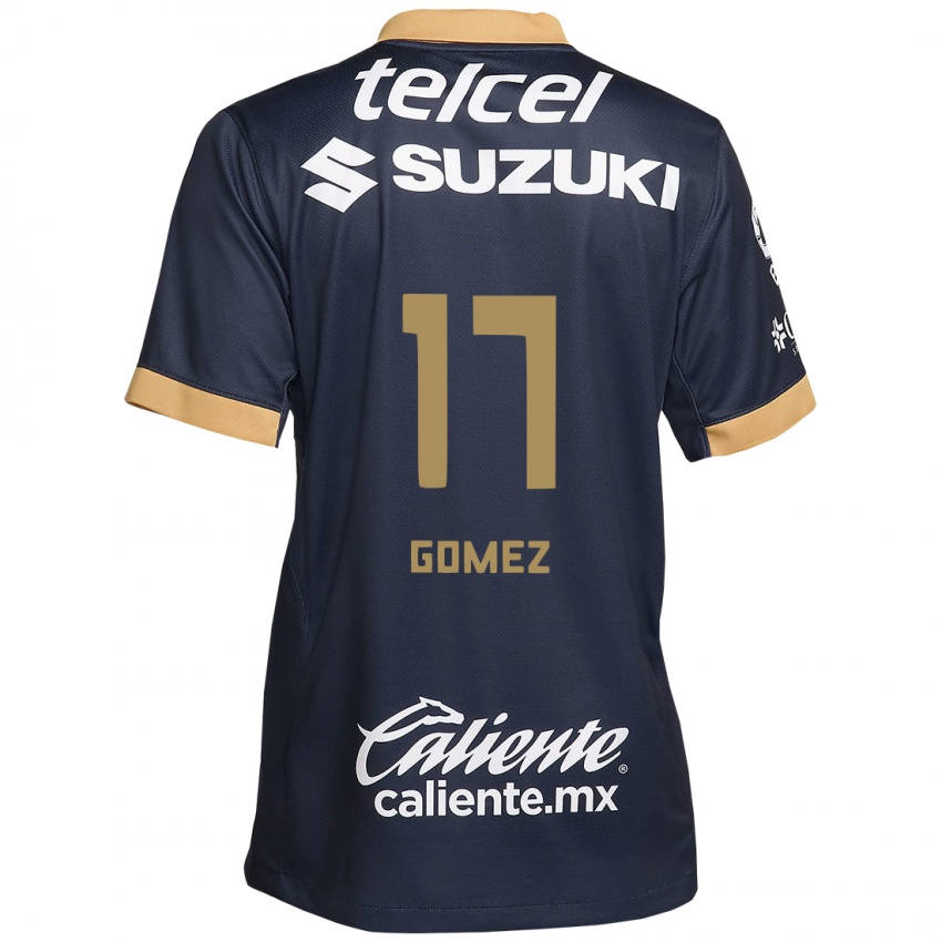 Homem Camisola Diana Gomez #17 Obsidiana Ouro Branco Alternativa 2024/25 Camisa