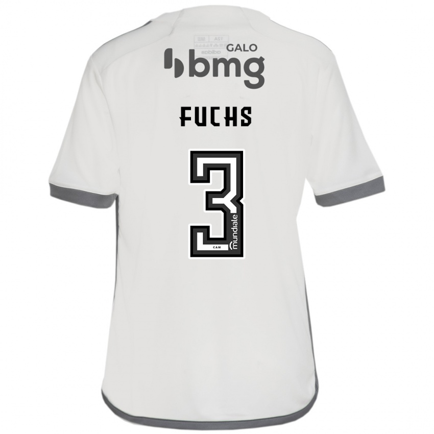 Homem Camisola Bruno Fuchs #3 Off White Alternativa 2024/25 Camisa