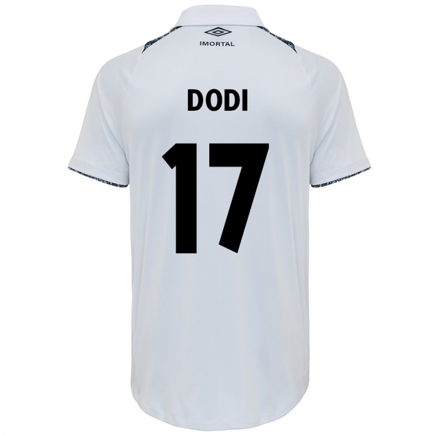 Homem Camisola Dodi #17 Branco Azul Alternativa 2024/25 Camisa