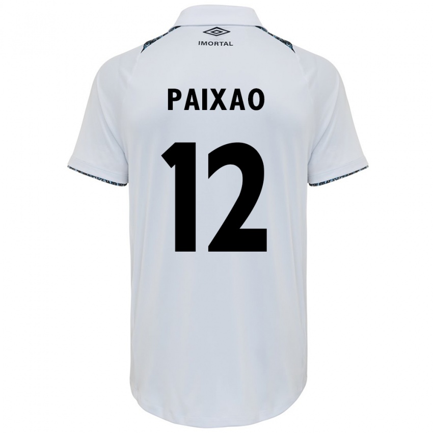 Homem Camisola Iasmin Paixão #12 Branco Azul Alternativa 2024/25 Camisa