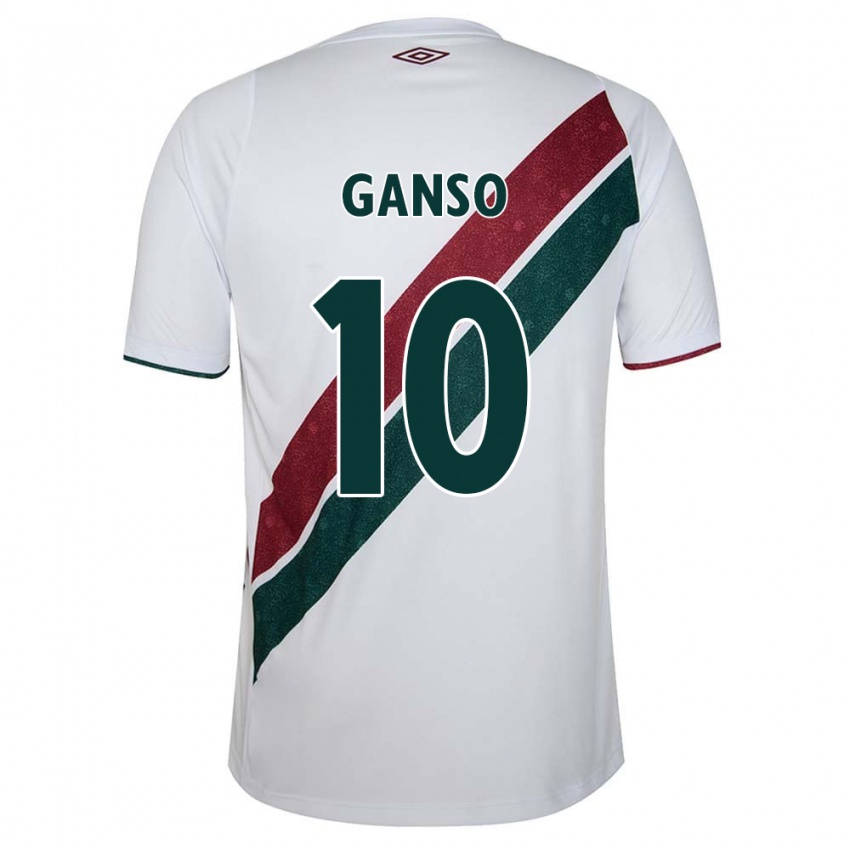 Homem Camisola Ganso #10 Branco Verde Castanho Alternativa 2024/25 Camisa