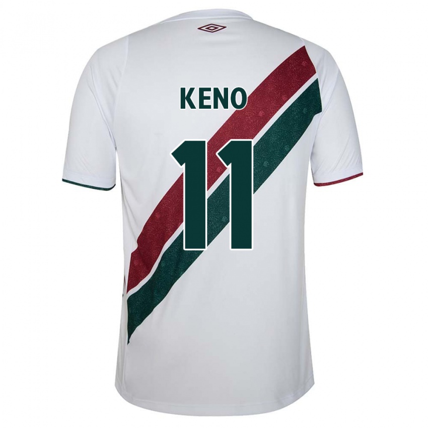 Homem Camisola Keno #11 Branco Verde Castanho Alternativa 2024/25 Camisa