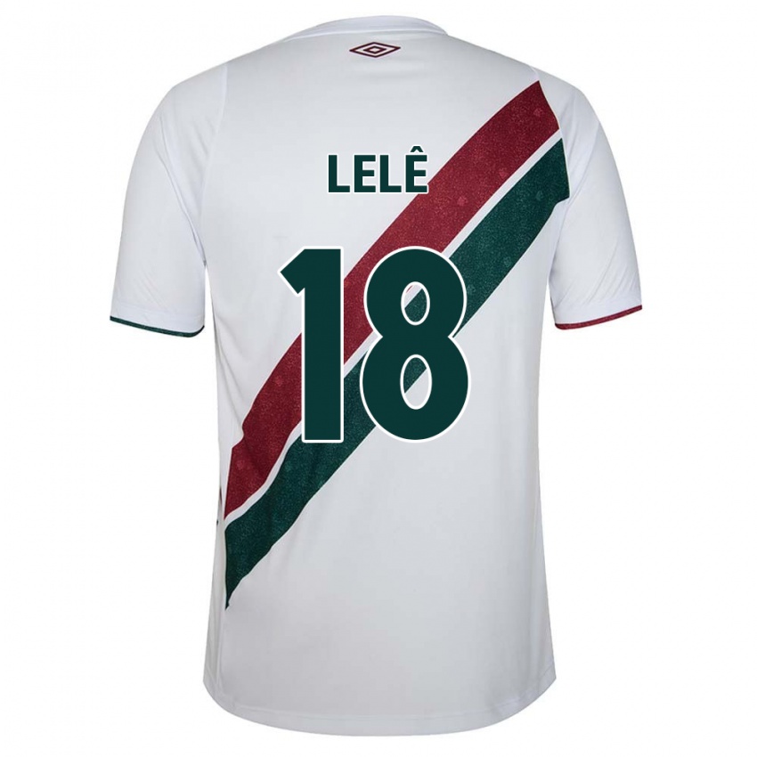 Homem Camisola Lelê #18 Branco Verde Castanho Alternativa 2024/25 Camisa