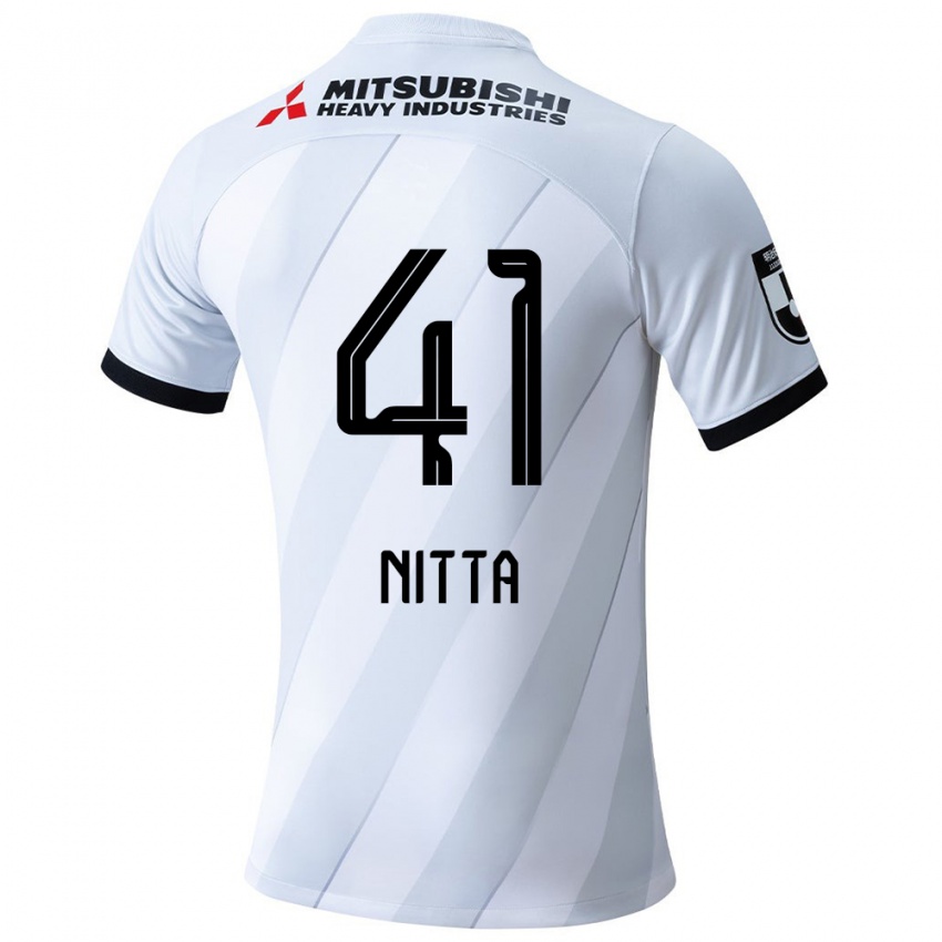 Homem Camisola Rio Nitta #41 Branco Cinza Alternativa 2024/25 Camisa