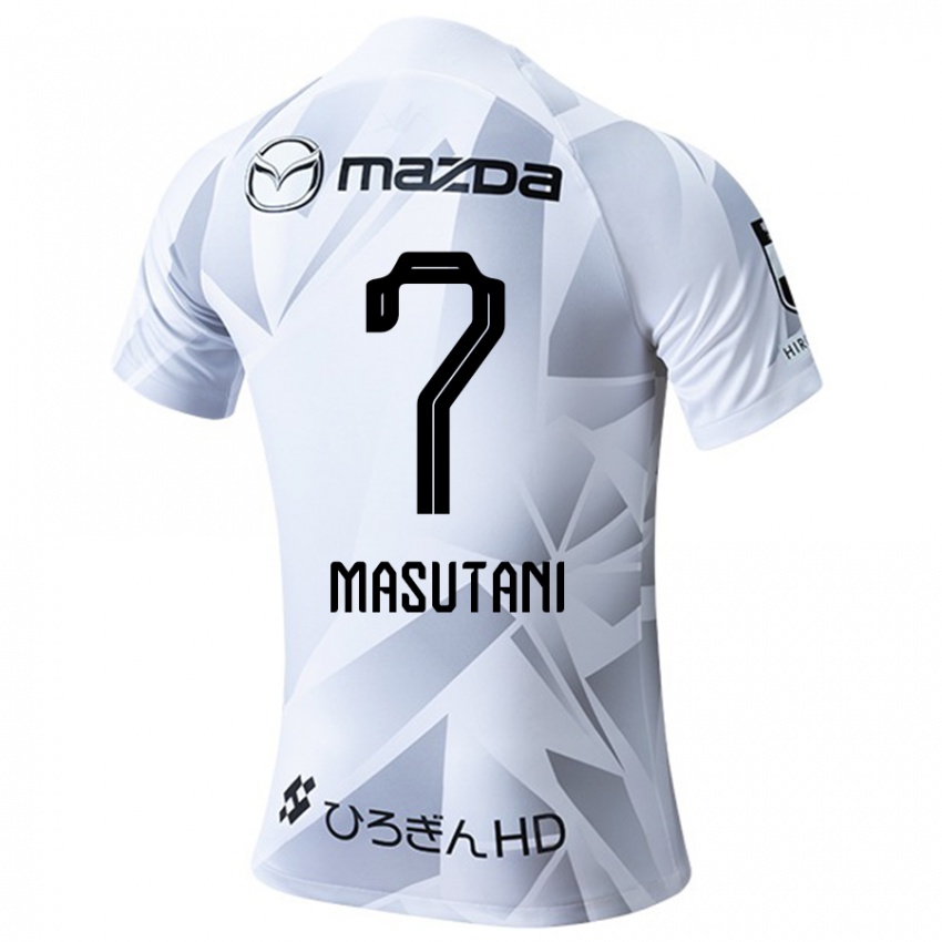 Homem Camisola Ayuki Masutani #7 Branco Cinza Preto Alternativa 2024/25 Camisa