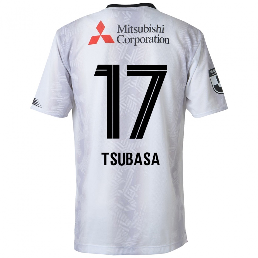 Homem Camisola Tsubasa Terayama #17 Branco Preto Alternativa 2024/25 Camisa