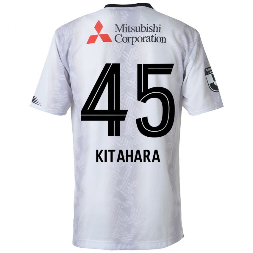 Homem Camisola Maki Kitahara #45 Branco Preto Alternativa 2024/25 Camisa