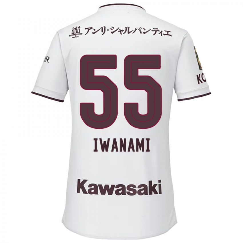 Homem Camisola Takuya Iwanami #55 Branco Vermelho Alternativa 2024/25 Camisa