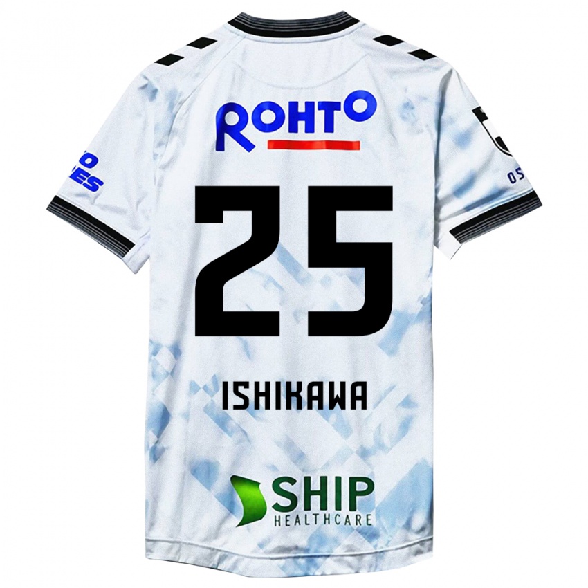 Homem Camisola Kei Ishikawa #25 Branco Preto Alternativa 2024/25 Camisa