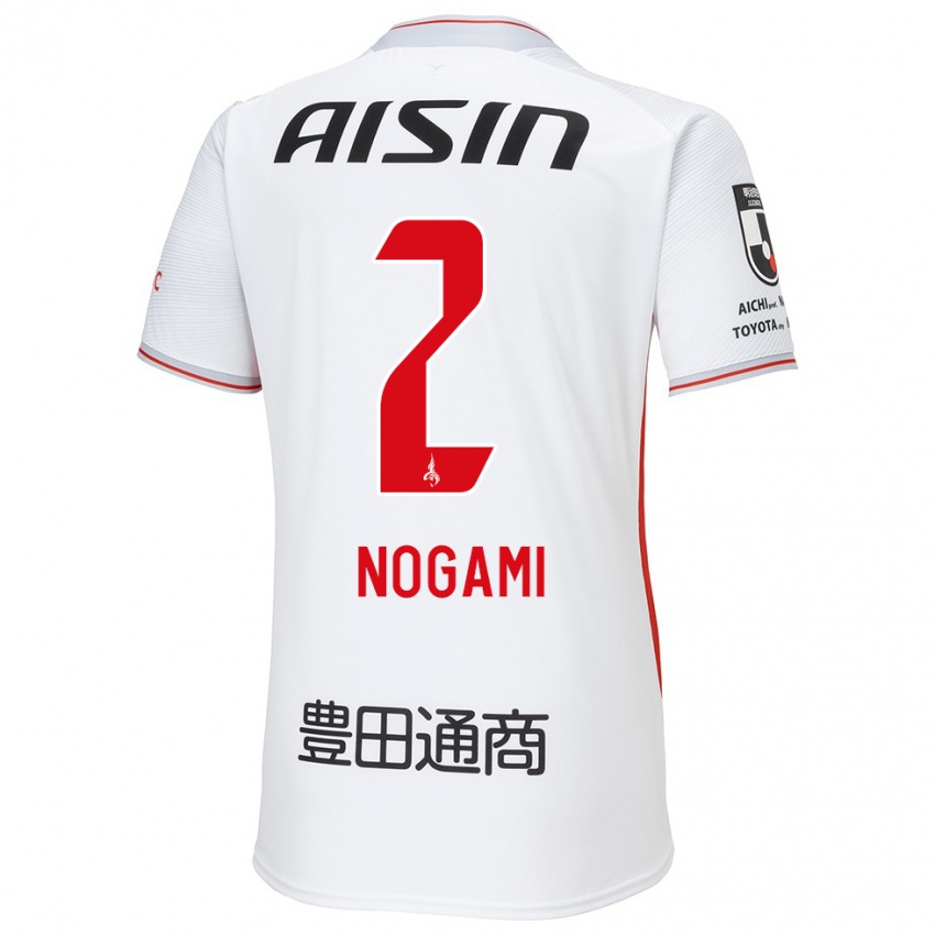 Homem Camisola Yuki Nogami #2 Branco Amarelo Vermelho Alternativa 2024/25 Camisa