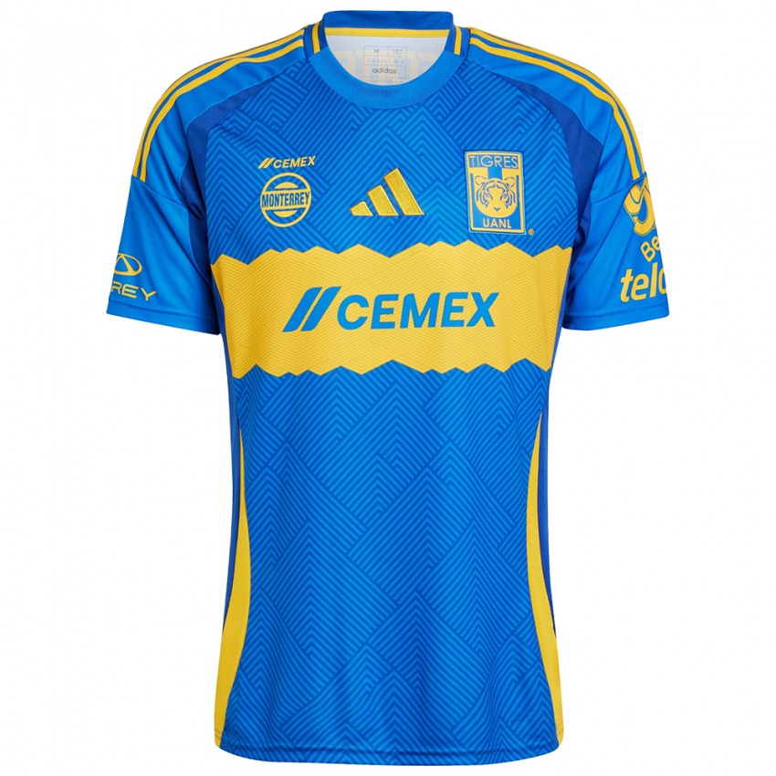 Homem Camisola Jordy Caicedo #9 Azul Amarelo Alternativa 2024/25 Camisa