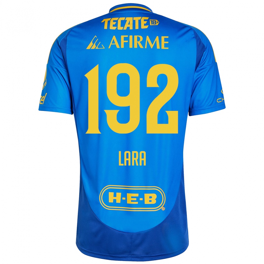 Homem Camisola Miguel Lara #192 Azul Amarelo Alternativa 2024/25 Camisa