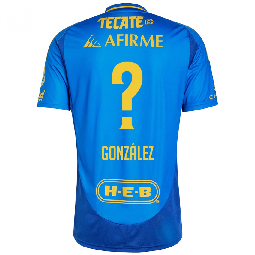 Homem Camisola Fernando González #0 Azul Amarelo Alternativa 2024/25 Camisa