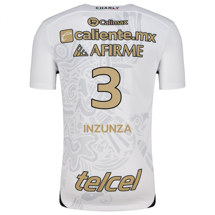 Homem Camisola Rafael Fernández #3 Branco Preto Alternativa 2024/25 Camisa