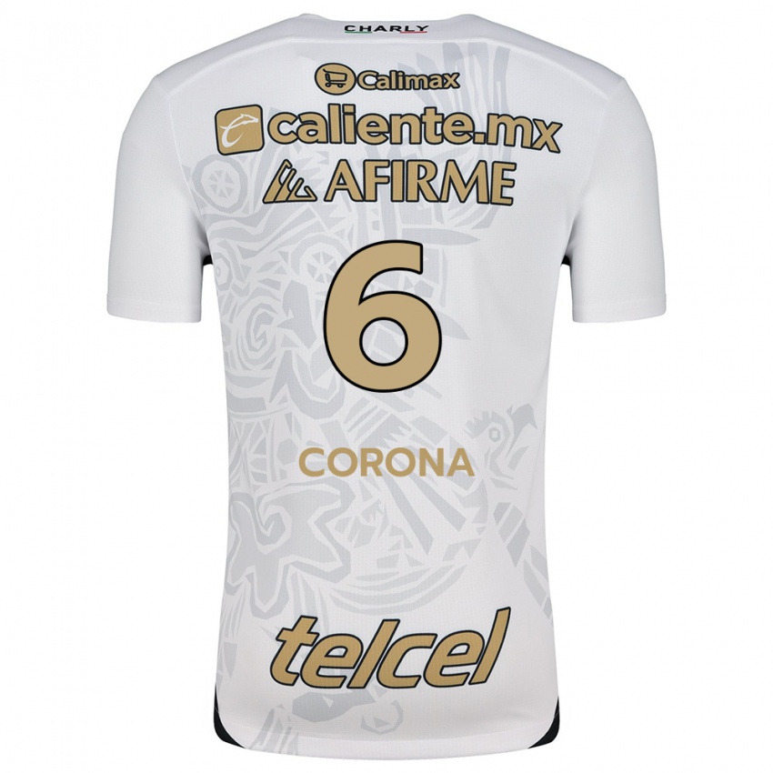 Homem Camisola Joe Corona #6 Branco Preto Alternativa 2024/25 Camisa