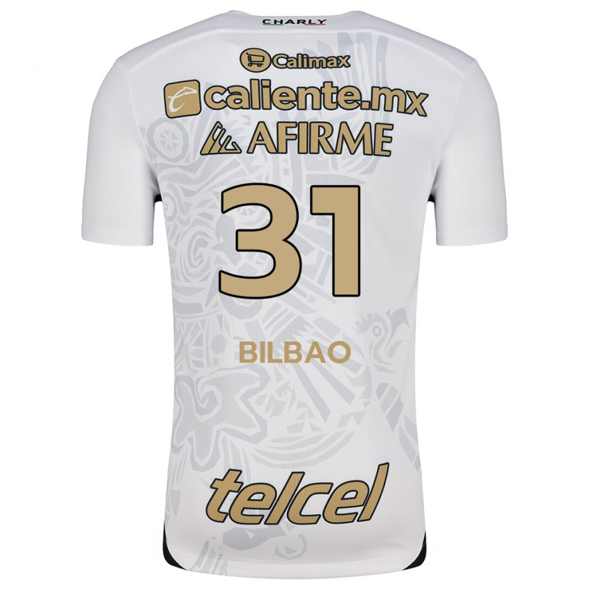 Homem Camisola Unai Bilbao #31 Branco Preto Alternativa 2024/25 Camisa