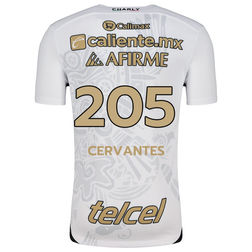 Homem Camisola Sebastián Cervantes #205 Branco Preto Alternativa 2024/25 Camisa