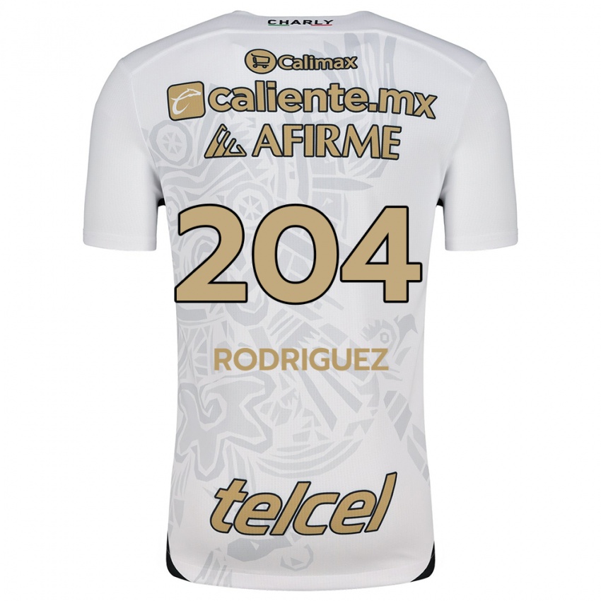 Homem Camisola Jesús Rodríguez #204 Branco Preto Alternativa 2024/25 Camisa