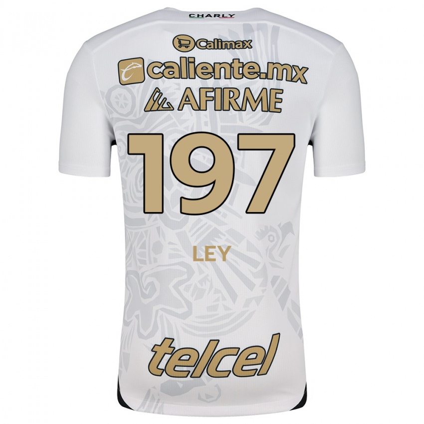 Homem Camisola Emanuel Ley #197 Branco Preto Alternativa 2024/25 Camisa