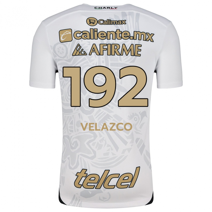 Homem Camisola Emiliano Velazco #192 Branco Preto Alternativa 2024/25 Camisa