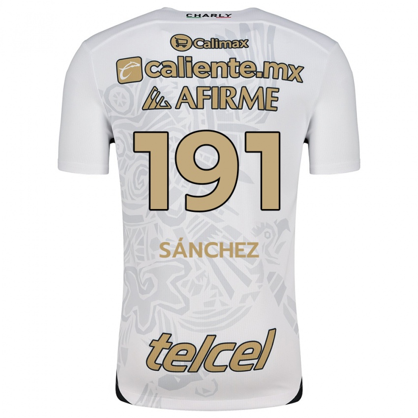 Homem Camisola Diego Sánchez #191 Branco Preto Alternativa 2024/25 Camisa