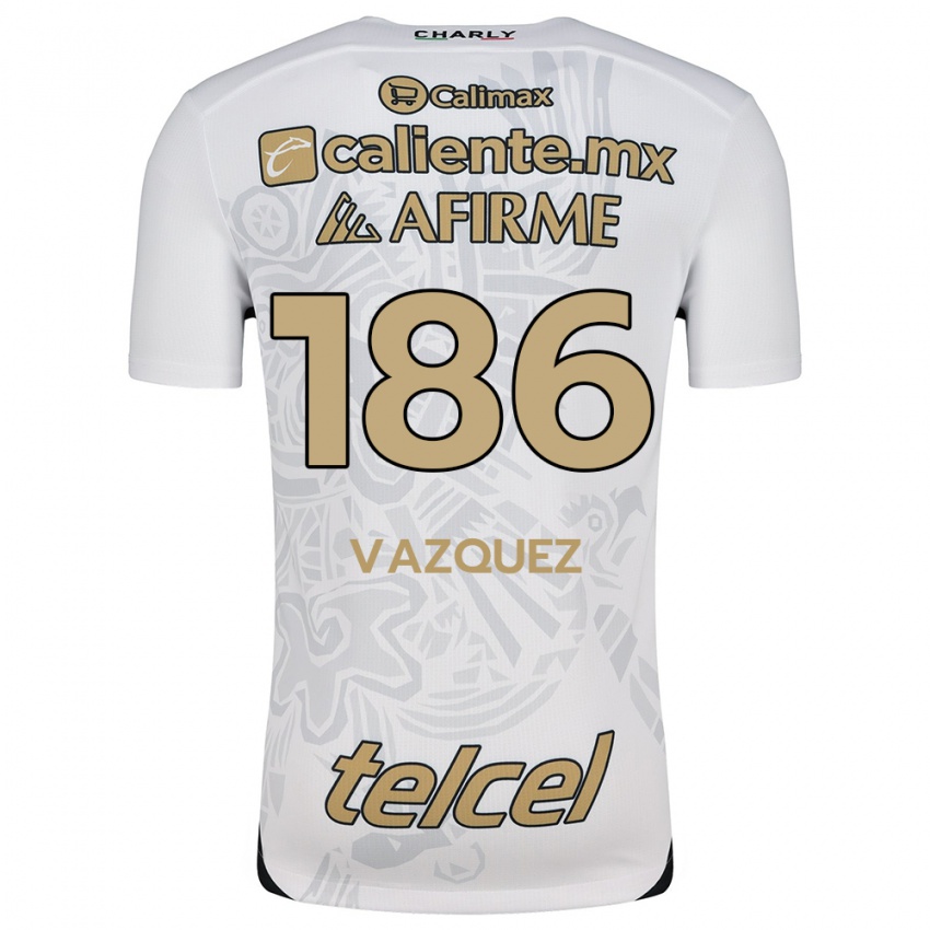 Homem Camisola Octavio Vázquez #186 Branco Preto Alternativa 2024/25 Camisa