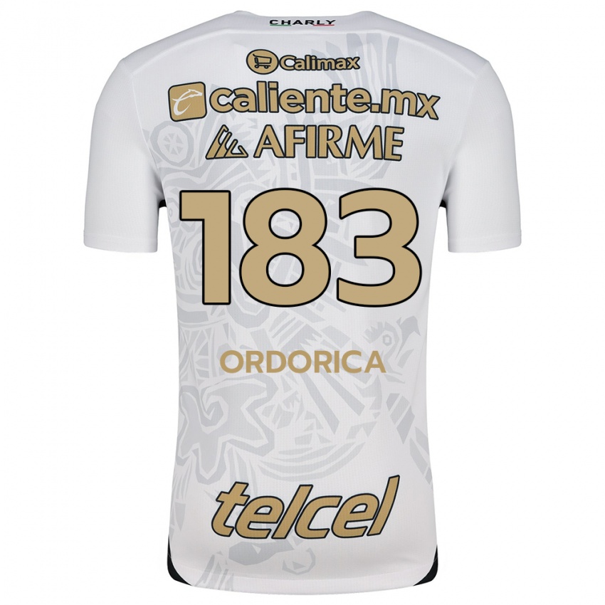 Homem Camisola Brandon Ordorica #183 Branco Preto Alternativa 2024/25 Camisa