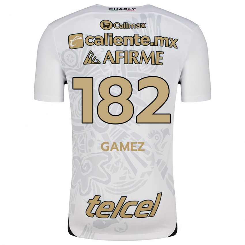 Homem Camisola Mark Gamez #182 Branco Preto Alternativa 2024/25 Camisa