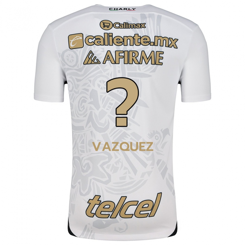 Homem Camisola Aldair Vázquez #0 Branco Preto Alternativa 2024/25 Camisa