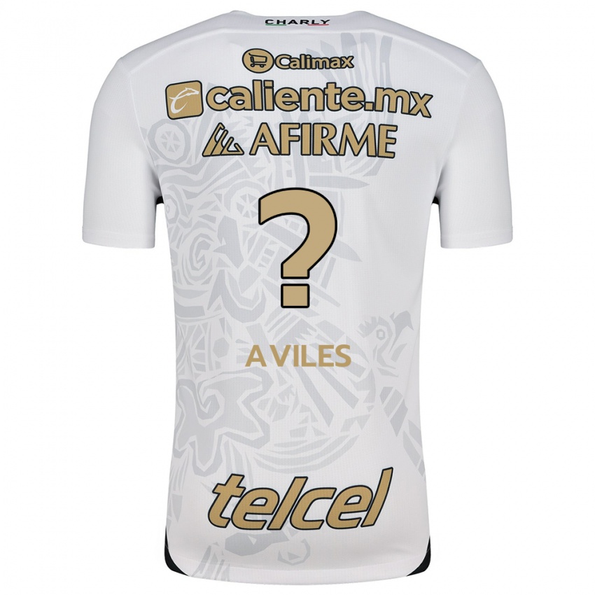 Homem Camisola Emiliano Aviles #0 Branco Preto Alternativa 2024/25 Camisa