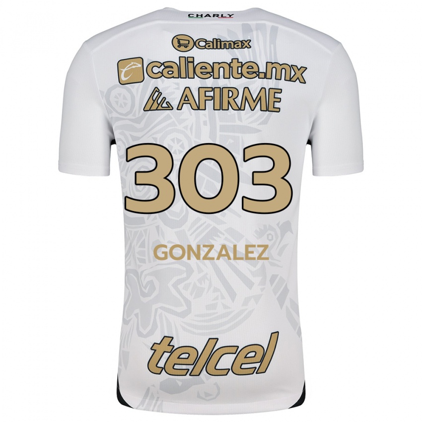 Homem Camisola Osmar González #303 Branco Preto Alternativa 2024/25 Camisa