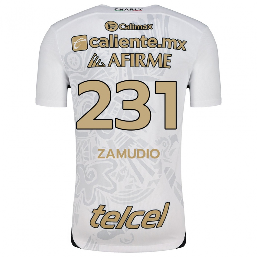 Homem Camisola Irwin Zamudio #231 Branco Preto Alternativa 2024/25 Camisa