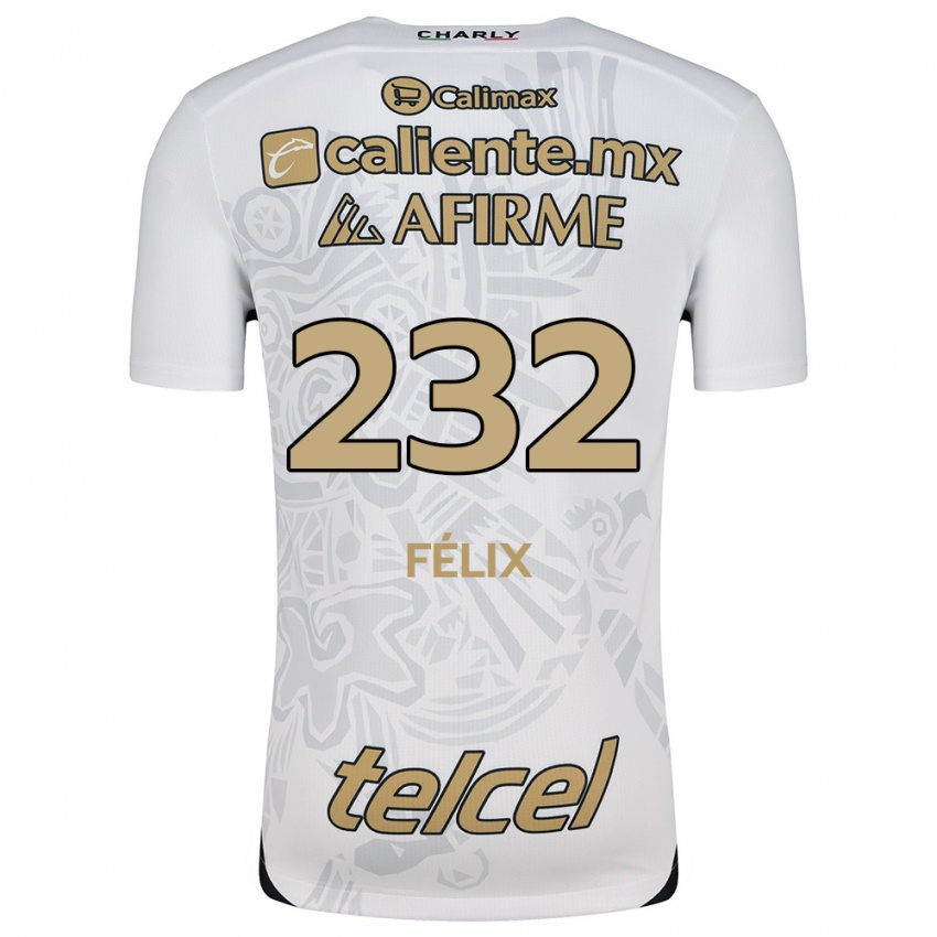 Homem Camisola Erick Félix #232 Branco Preto Alternativa 2024/25 Camisa