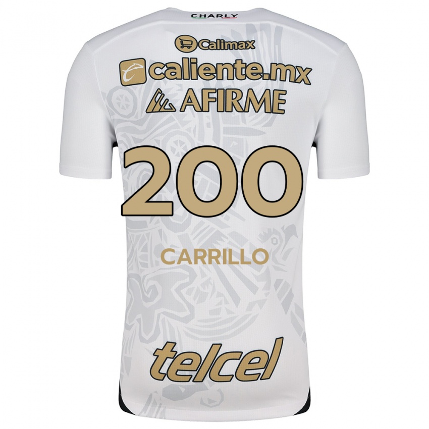 Homem Camisola Manuel Carrillo #200 Branco Preto Alternativa 2024/25 Camisa