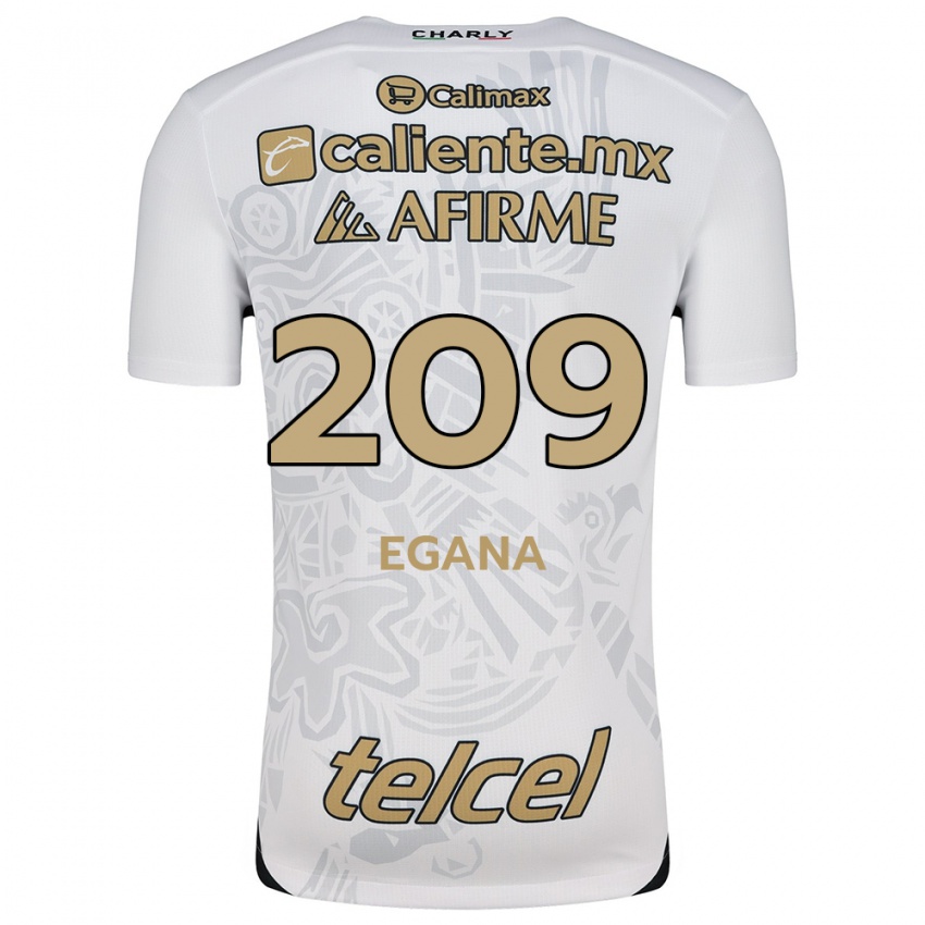 Homem Camisola Arath Egaña #209 Branco Preto Alternativa 2024/25 Camisa