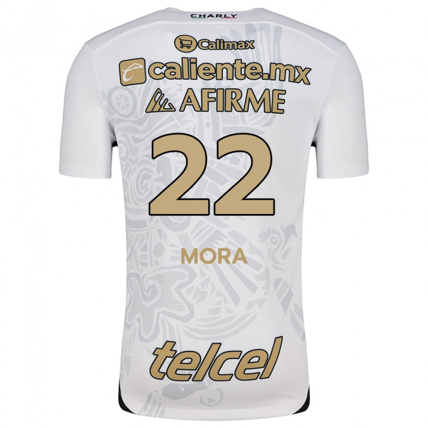 Homem Camisola Bianca Mora #22 Branco Preto Alternativa 2024/25 Camisa