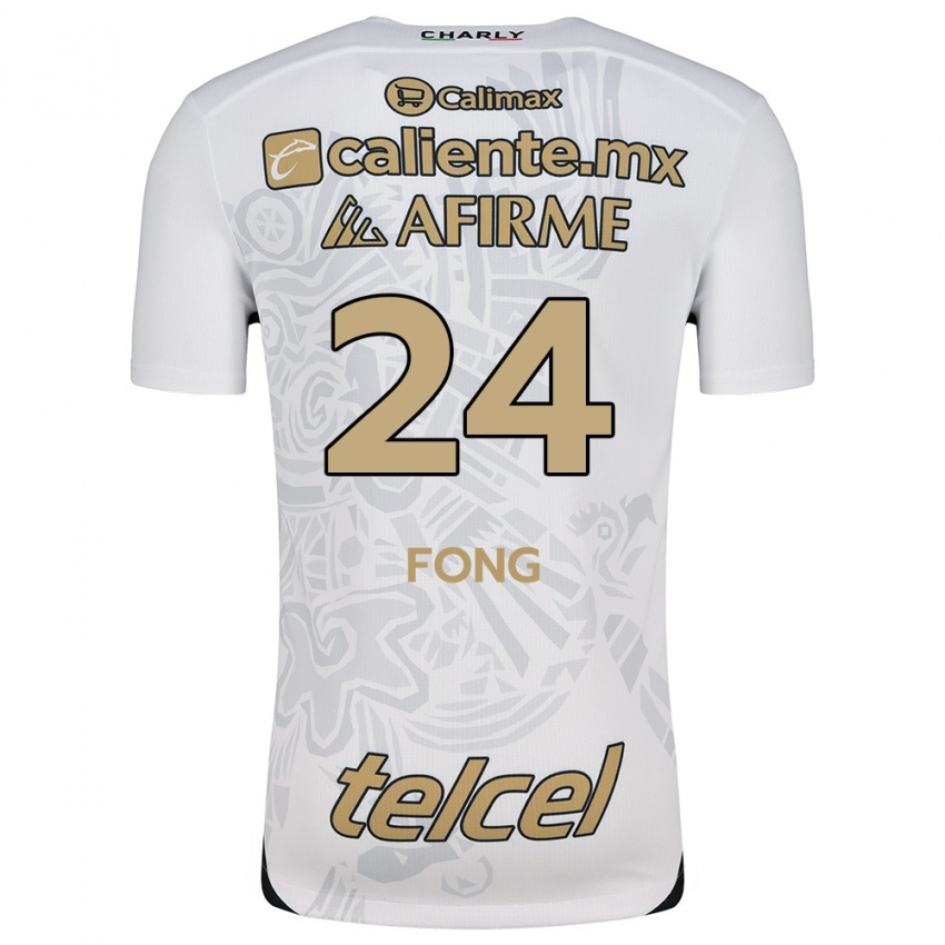 Homem Camisola Michel Fong #24 Branco Preto Alternativa 2024/25 Camisa