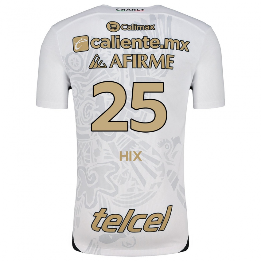 Homem Camisola Angelina Hix #25 Branco Preto Alternativa 2024/25 Camisa