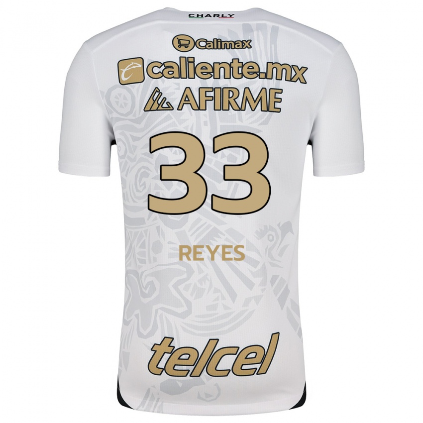 Homem Camisola Jazmín Reyes #33 Branco Preto Alternativa 2024/25 Camisa