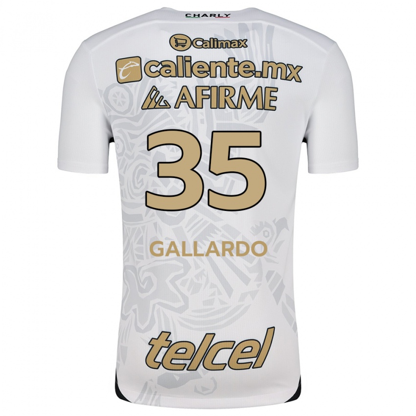 Homem Camisola Gloriaisabel Gallardo #35 Branco Preto Alternativa 2024/25 Camisa